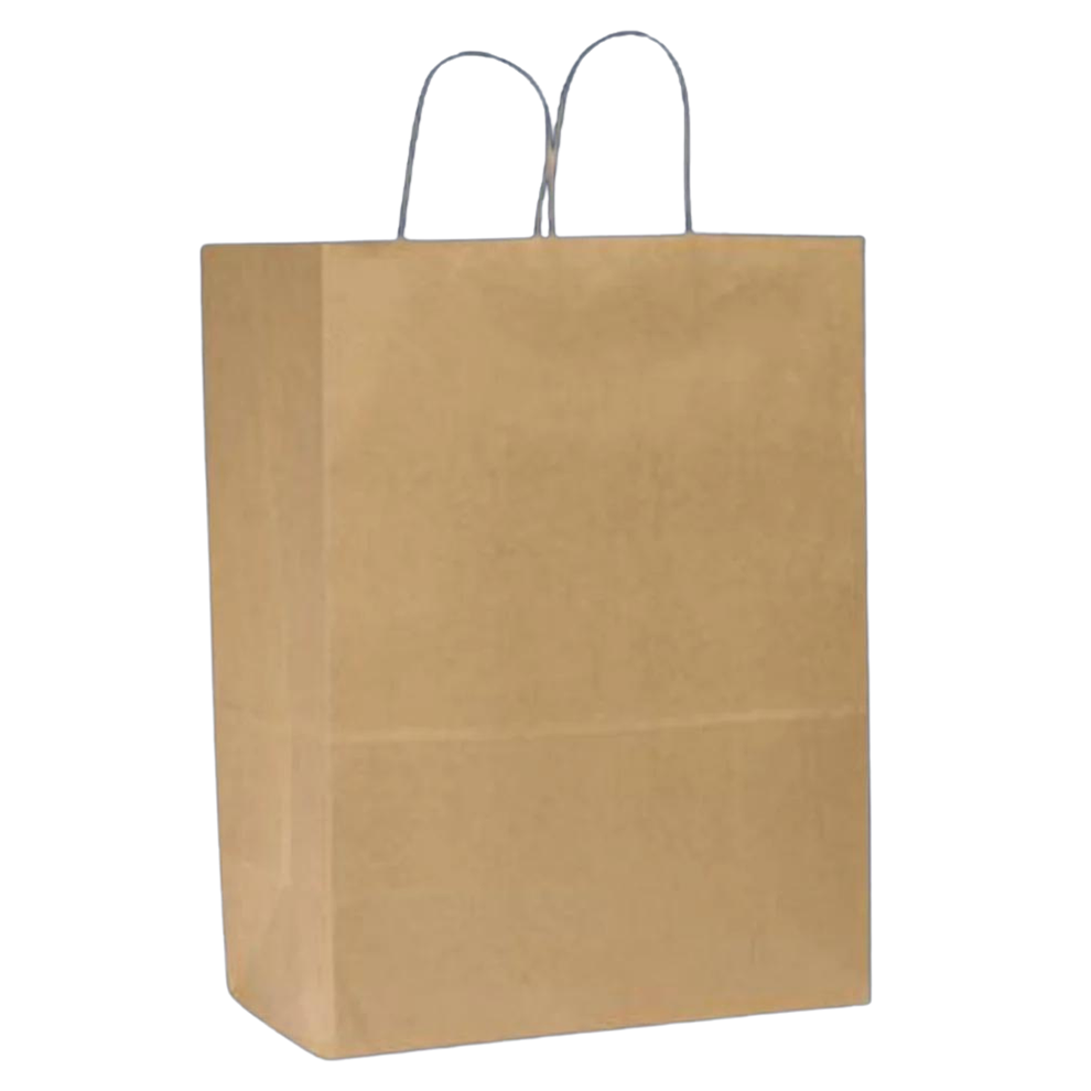 Kraft Shopping Bag 13" x 7" x 17", with handle 250 each