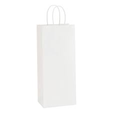 5.25x3.25x13" - VINO WHITE BAG