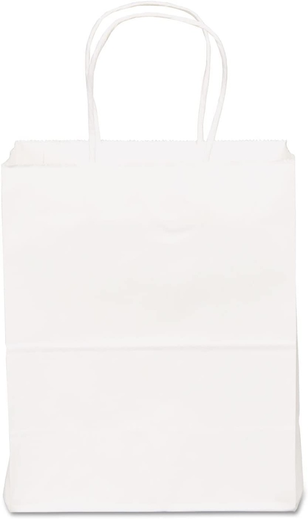 WHITE Tempo Shoppings Bags 8x10 - 1cs / 250pcs