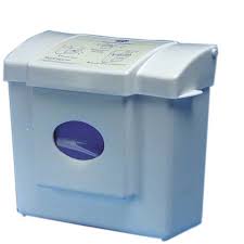 Health gards Sanitary napkin receptacle 9x10' white