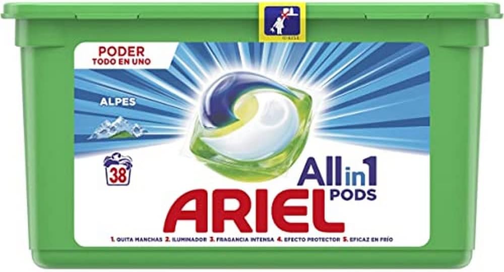 Ariel All in 1 Pods 38 st Alpine kleur wasmiddel