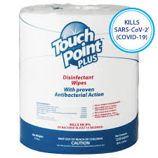 Plus Disinfectant Wipes Large Roll..1roll x 1200wipes (8"x6")..EPA Disinfectant Wipes..Kills SARS-CoV-2 bx=2rolls