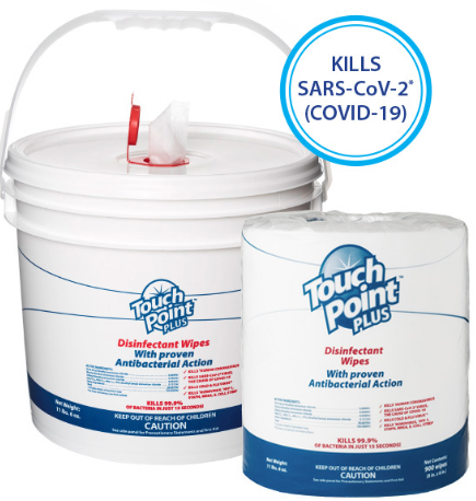 Plus Disinfectant Wipes Large Roll in Dispenser Bucket ..1rolls x 900wipes (8"x6")..EPA Disinfectant Wipes..Kills SARS-CoV-2