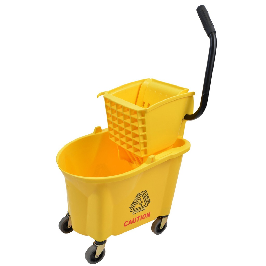 Janico Mop Bucket & Wringer Combo 26QT - Yellow ..