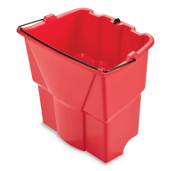 RUBBERMAID..WaveBrake 2.0 Dirty Water Bucket, 18 qt, Plastic, Red..35-000-000