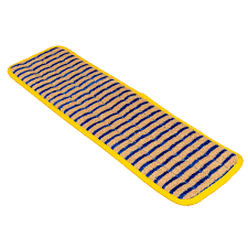 #Q810..Hygen Microfiber Single-Sided Super Scrubber Mop, 18" x 5.5 x 0.5" - Yellow -..25-090-030