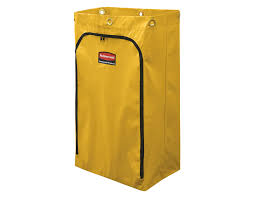 1966719..Rubbermaid Jan Cleaning  cart Vinyl replacement Bag - 24GAL Yellow ..