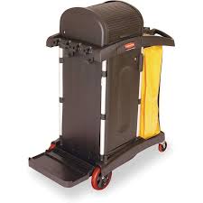 FG9T7500BLA..Rubbermaid HI Security Janotor Cart