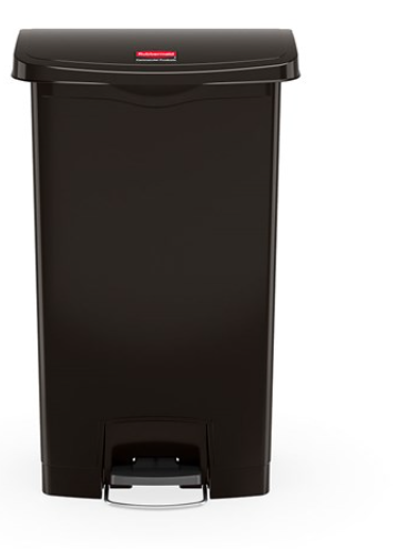 Rubbermaid Slim Jim Step On Container - 8G/30L Black 