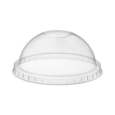 DOME Lid - PD12H16 - LION Clear Lid for "smoothie" cup with Hole 1 - (Bx=10x100st)