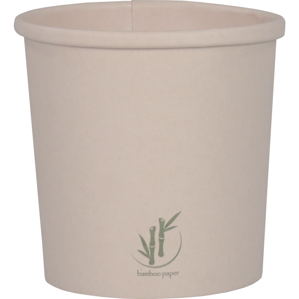 SOEPBEKER BAMBOE PAPIER 350ML/12OZ 90MM - 500 pcs (Bx=20x25st)