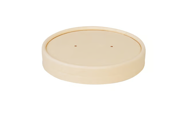 Deksel Soepbeker Bamboe Papier 90mm/12oz - 500 pcs (Bx=20x25st)