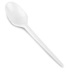 Plastifar Medium Weight White SPOON Plastifar..1bx = 20pack of 50pcs