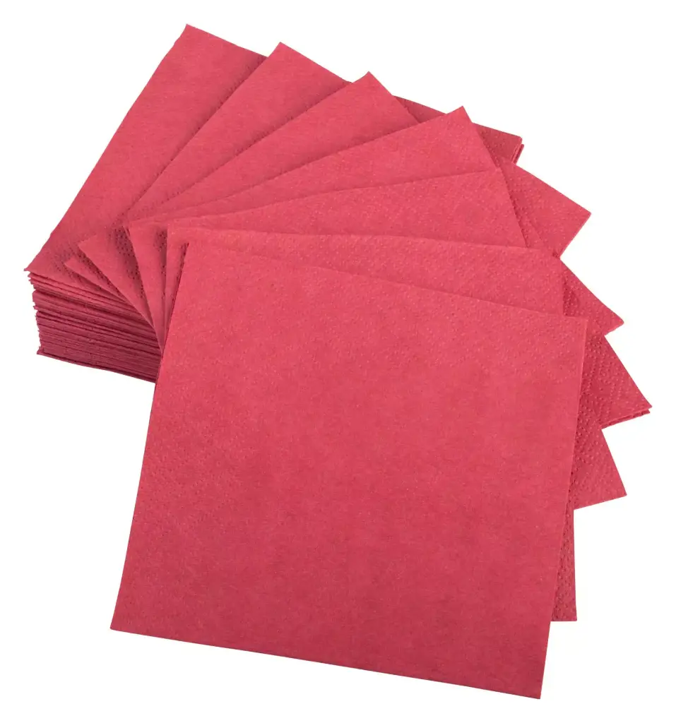 Napkins 2-Ply Cocktail Bordeaux 24x24 cm 8x300..30-040-030..