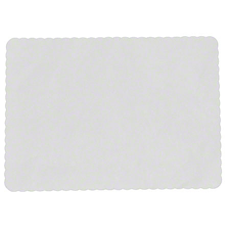 Placemat White 1000 st  10"x14"