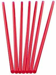 Straw 10" UNWRAPPED RED