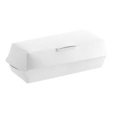 Plastifar HDCS-W Paper HotDog Clamshells - 240 pcs (Bx=3x80st)