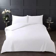 Duvet Cover White T200 Cot/Poly Thomaston 84x94"