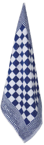 Badstof keukendoek, 100% Egyptisch katoen, blauwe blok 115 gr/st 52*55 cm 