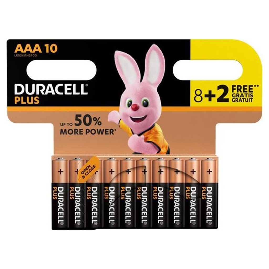 AAA-size Battery DURACELL per stuk/each..Kast Kantoor