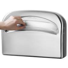 Toilet Seat Cover Dispenser Wall mount, half fold,  304 Stainless Steel, 16inch