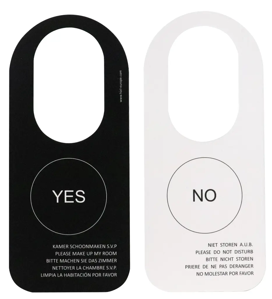 Spa Collection - Do Not Disturb Signs..Black & White -  1bx/100pcs