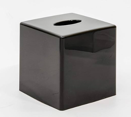 Spa Collection - Tissue Box Black Kubus
