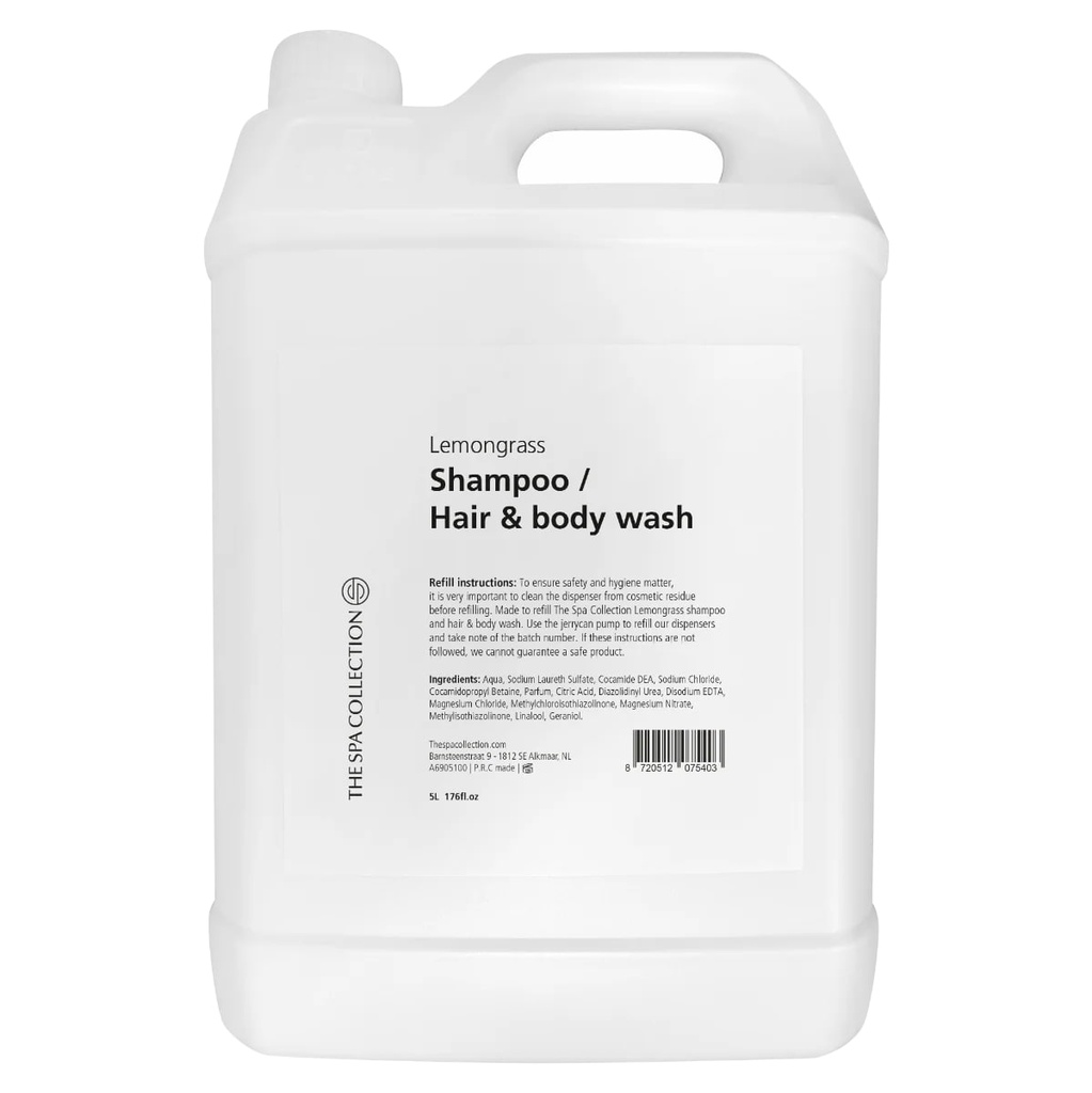 The Spa Collection - Lemongrass 5Ltr Refill Hair & body wash - 1bx/2pcs