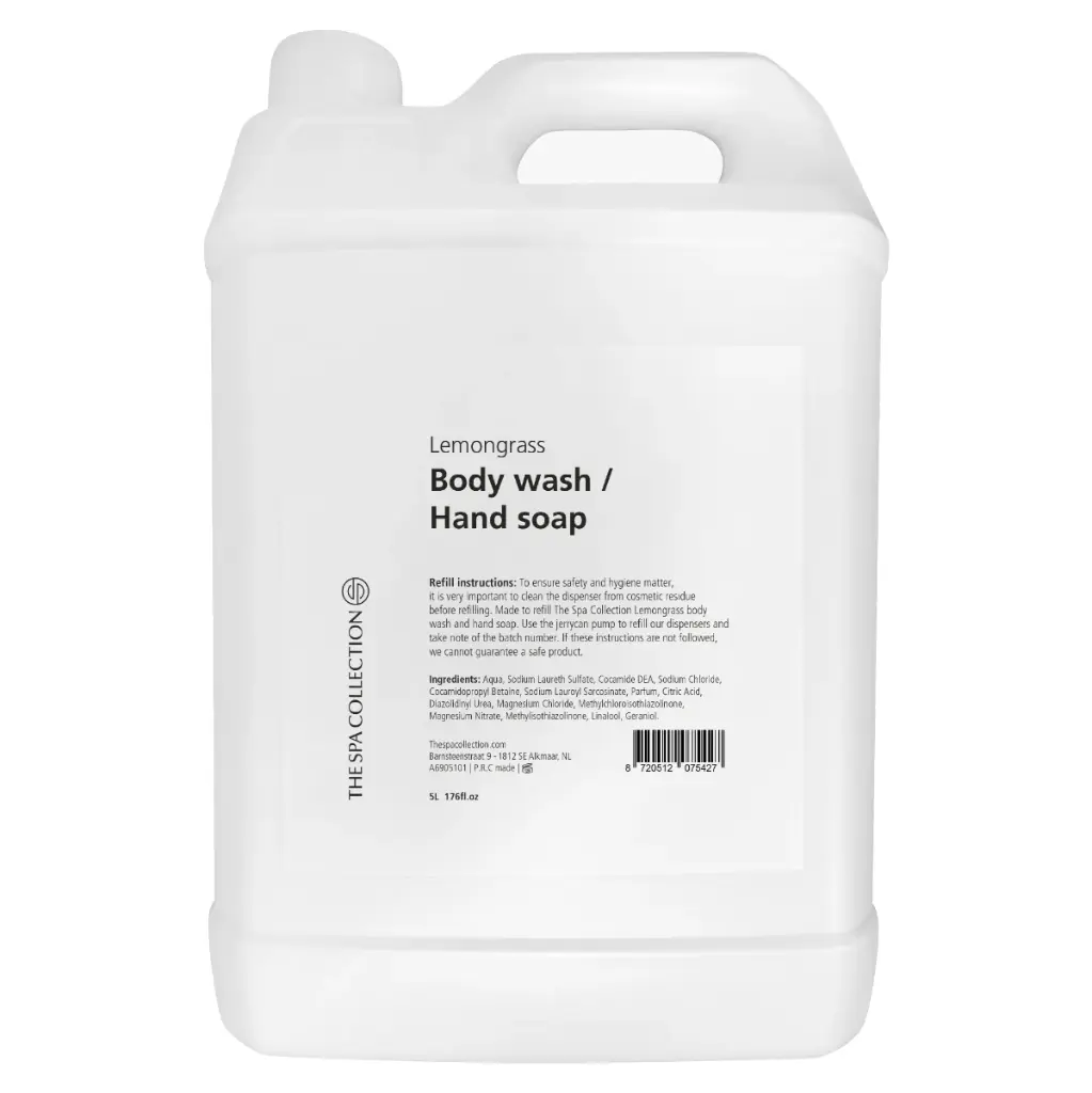 The Spa Collection - Lemongrass 5Ltr Refill Body wash / Handsoap 1box = 2each