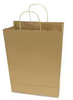 Kraft handle Shopping Bag 5"x3"x8" -250bags