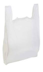 T-Shirt Bag ( L3) LARGE - 11.5x 6.5x21 - 16mic - pack of 100.st.  (cs =10x100st - WHITE)