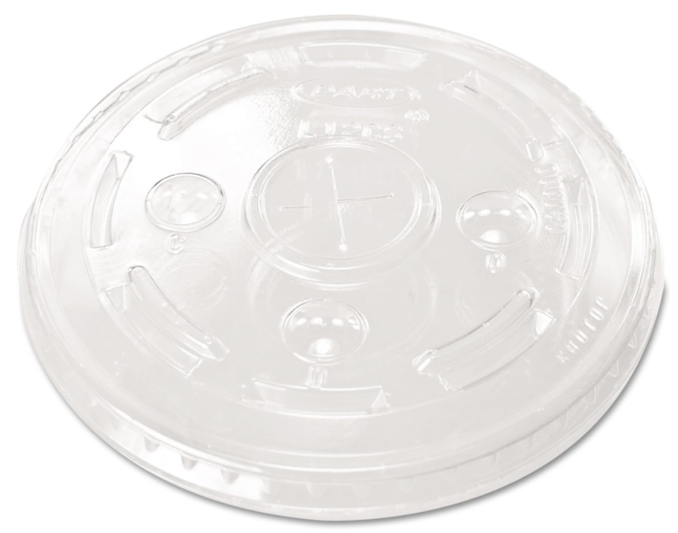 Dart Plastic Lid for 32 oz foam cup straw slot - 500 pcs (Bx=5x100st)