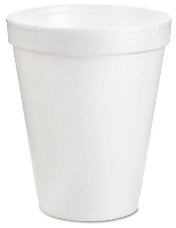Dart Foam cup 8oz - 1000 pcs (Bx=40x25st)