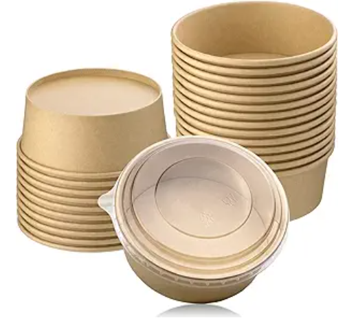 Maaltijd Bowl Round Bamboo Paper 750ml (24oz) - 50ea 