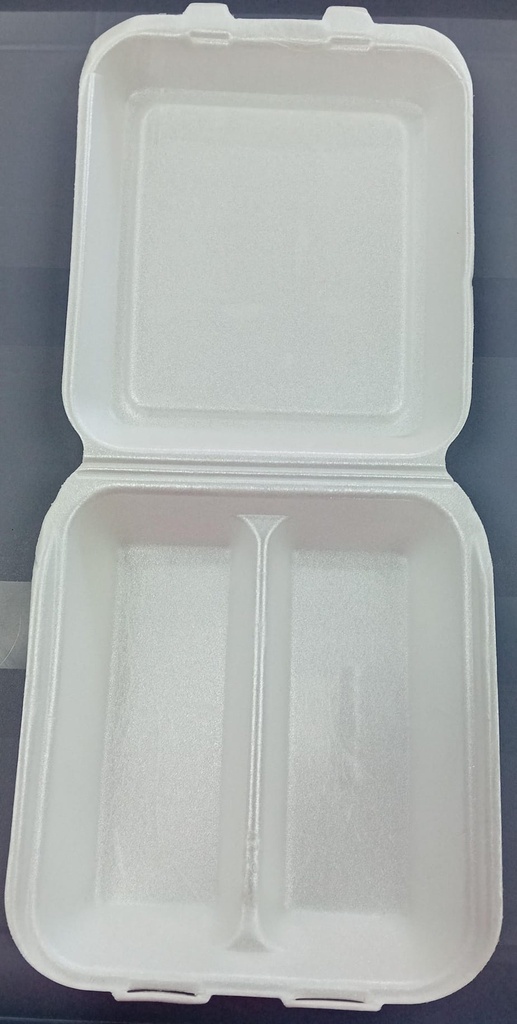 Foam Tray 7x7 - 2 Comp 50each    1Bundle=4x50