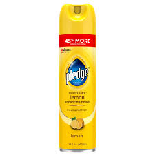 PLEDGE Lemon Furniture Polis Aerosol 14.2oz (cs=6ea) #301168