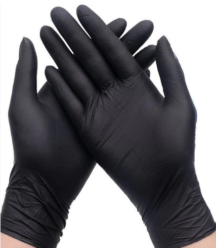 MOONI - NITRILE Exam Gloves PF BLACK - 100ea 