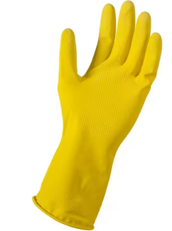 Latex werkhandschoen yellow 1 paar