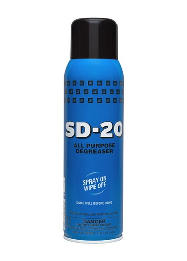 [652000]  Spartan SD-20 All Purpose Degreaser Spray on Wipe Off  Spray 20oz (Bx=12Can)