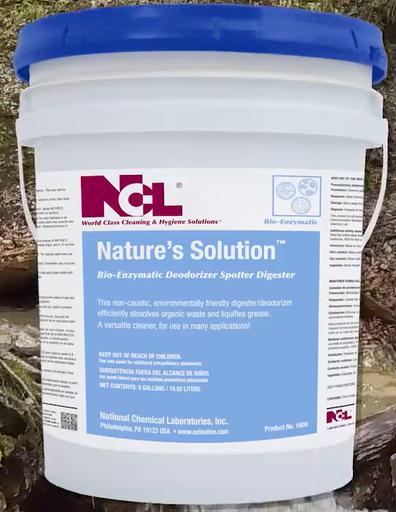 [1800-21] NCL NATURE'S SOLUTION - Bio-Enzymatic Deodorizer/Digester - 5 gl pail 