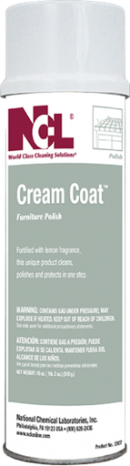 [2007] NCL CREAM COAT - Premium Furniture Polish - 20 oz spray can (Cs=12 can)