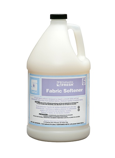 [700604] Spartan Clothesline Fresh Fabric Softener 6 (Cs=4 Gl)