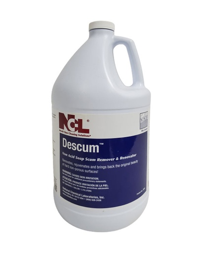 [0906-29] NCL DESCUM - Non Acid Soap Scum Remover Gl (Cs=4Gl)