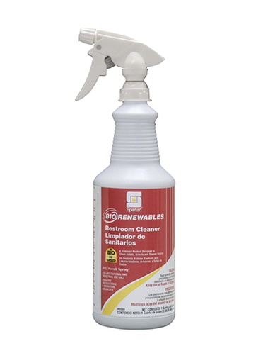 [353003] Spartan BioRenewables® Restroom Cleaner RTU  Qt (Cs=12Qt)