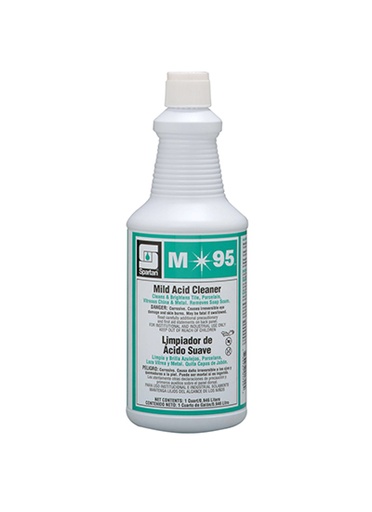 [711503] Spartan M*95 Mild acid cleaner for tile, porcelain, china  and metal Qt (Cs=12Qt)