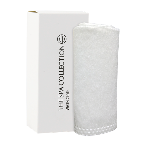 [1038046 tsc] Spa Collection - Washcloth in white paper box pack of 50 pcs  (cs = 10pack of 50 pcs = 500 pcs/cs)