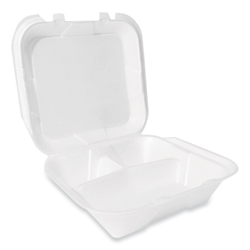 [F9x9 12094] Plastifar 9x9"  3-Compt FOAM TRAY - 100 pcs (Bx=2x100st) 