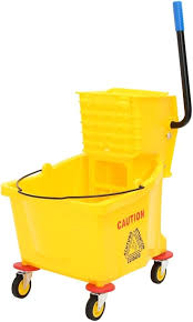 [CX73-36L / CX73-AF8070] Yellow Mop Bucket & Wringer 36 Ltr