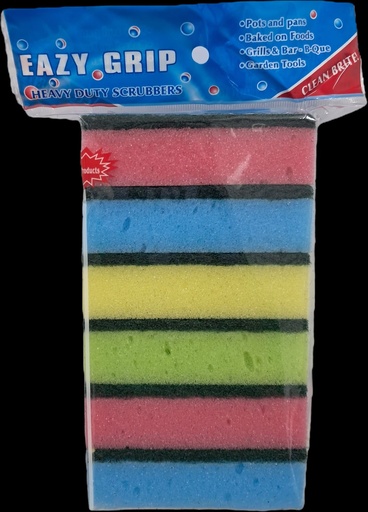 [1435816  multy  multi spons] Multy  schuursponsen 10x6.5x3cm pack of 6