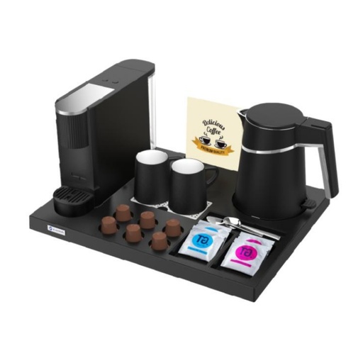 [ES1027.JT easton] Coffee machine - electric kettle - tray to be a set - Matt black